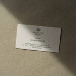 Letterpress Business Cards For a Lawyer