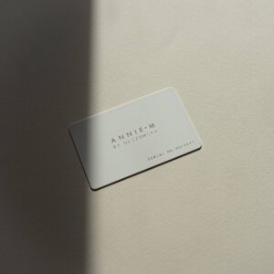 Plastic Business Cards with Gold Foil