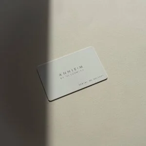 Plastic Business Cards with Gold Foil